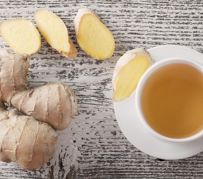 Energizing ginger tea according to Chinese medicine